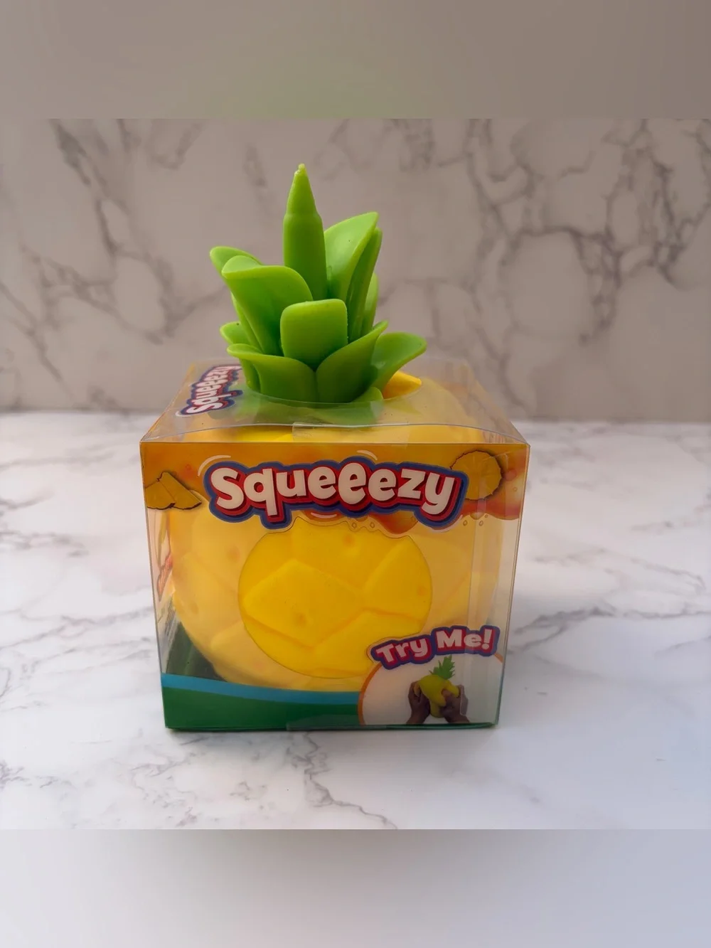 Sunny Days Entertainment Squeezy Pineapple Tactile Squeeze Toy Yellow/Green 3+